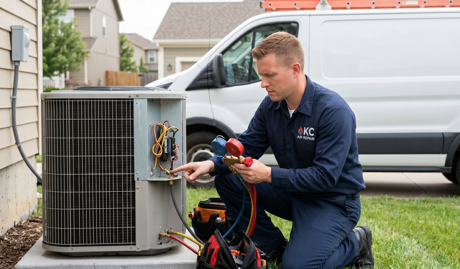 KC Air Repair technician Kansas City MO AC repair service